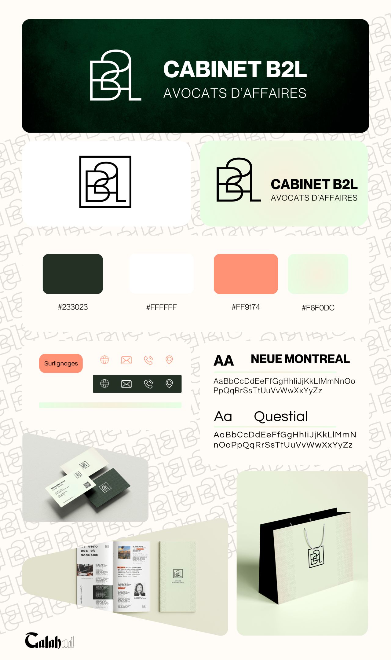 B2L - Planche branding et identité visuelle